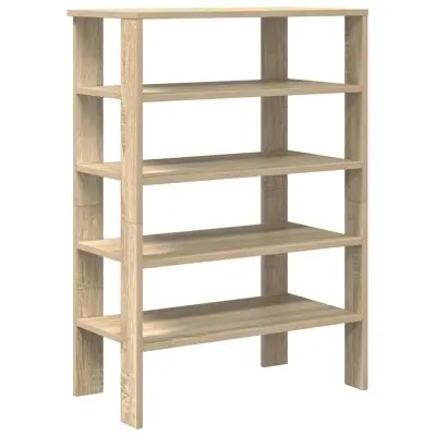 vidaXL Regal za čevlje sonoma hrast 61x32x87,5 cm inženirski les