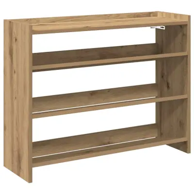 vidaXL Regal za čevlje artisan hrast 80x25x62 cm inženirski les
