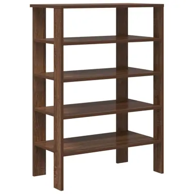 vidaXL Regal za čevlje rjav hrast 61x32x87,5 cm inženirski les