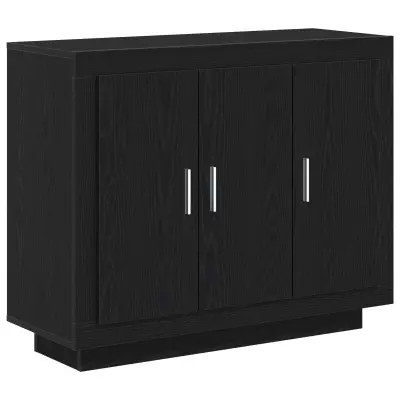 vidaXL Stranica Črna Oka 92x35x75 cm Umetni Les