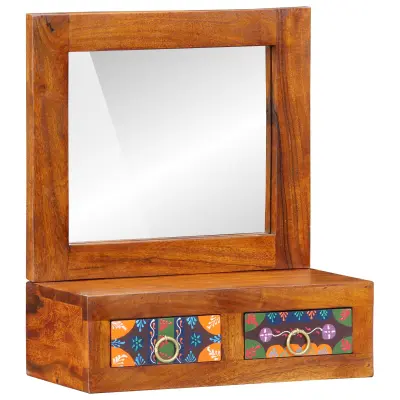 vidaXL zidna omara 40x20x50 cm trden les akazija