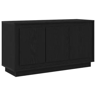 vidaXL Stranica Črna Oreh 102x35x55 cm Inženirski Les