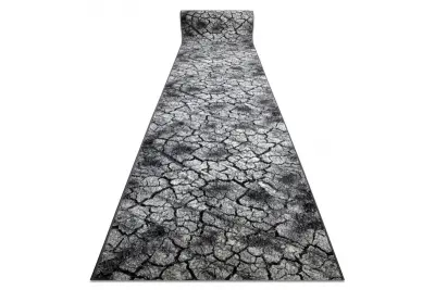Tekač SILVER Terra razpokana tla siva 80 80x1150 cm