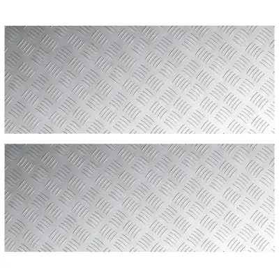 vidaXL Aluminijaste protizdrsne plošče 2 kosa 100x40 cm
