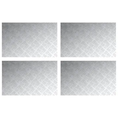 vidaXL Aluminijaste šahovske plošče 4 kosi Protislip 80x50 cm