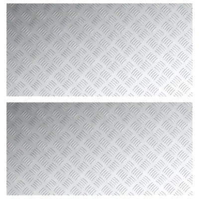 vidaXL Alu plošče z rebri 2 kosa Protizdrsno 100x50 cm