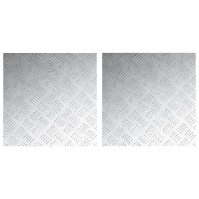 vidaXL Aluminijaste antislip plošče 2 kosa 50x50 cm