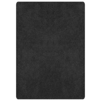 vidaXL Puhasta preproga z lateksom temno siva 240x340 cm