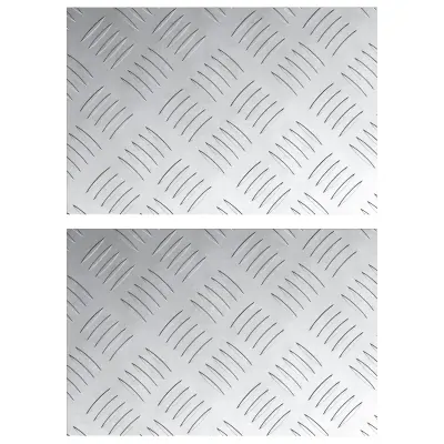 vidaXL aluminijaste plošče s premazom - 2 pakiranja, nezdrsno, 30x20 cm