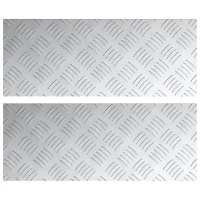 vidaXL aluminijaste šahovnice 2 kosa protizdrsne 50x20 cm