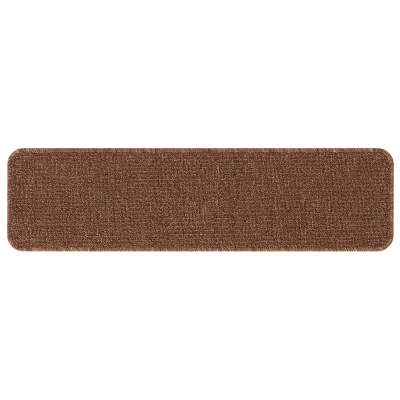 vidaXL Preproge za stopnice z lateksnim podlagom Rumena 20x75 cm