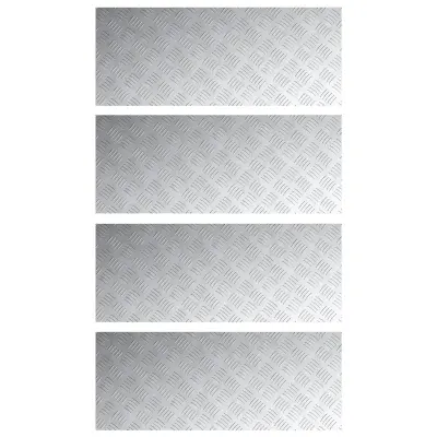 vidaXL Aluminijaste Checker Plošče 4 kosi Protizdrsne 100x40 cm