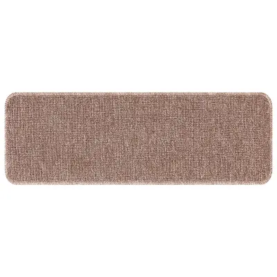 vidaXL Tepih za stopnice z lateksom svjetlo rjav 25x60 cm