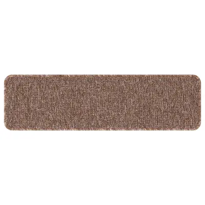vidaXL Stopnice z lateksno podlago Rjava 20x75 cm
