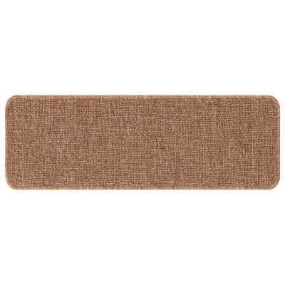 vidaXL preproge za stopnice z lateksnim dnom rumene barve 25x60 cm