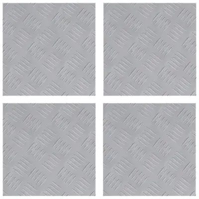 vidaXL aluminijaste checker plošče 4 kosa protizdrsne 30x30 cm