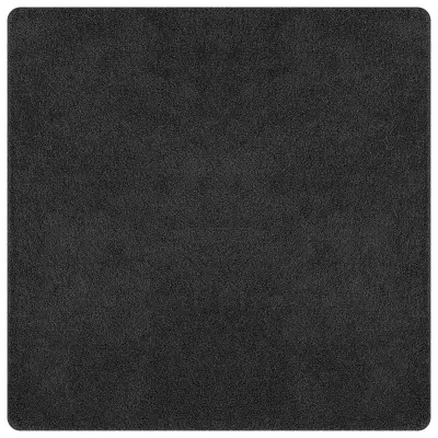 vidaXL Shaggy preproga z lateks podlago temno siva 160x160 cm