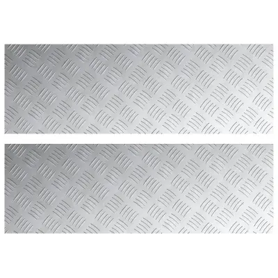 vidaXL Aluminijaste zobate plošče 2 kosa Protizdrsne 90x30 cm