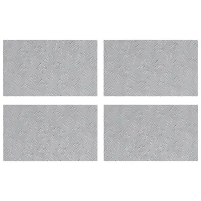 vidaXL aluminijaste plošče - Set 4, protizdrsne, 50x30 cm