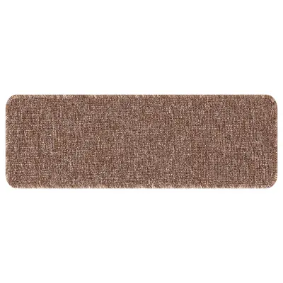 vidaXL Stopnice z lateksnim podložkom Rjava 25x60 cm