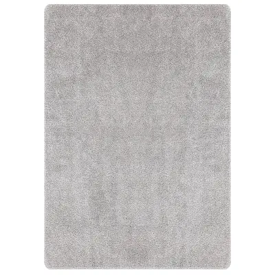 vidaXL Preproga z dolgim ščesom in lateksom Siva 240x340 cm