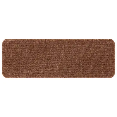 vidaXL Stopnice Antidrsne preproge z lateksnim podlagom Rumene 25x60 cm