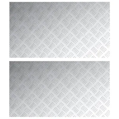vidaXL aluminijaste checker plošče 2 kosa nedrseče 90x50 cm