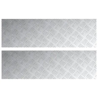 vidaXL Aluminijaste Atestne Plošče 2 kosa Protizdrsne 100x30 cm