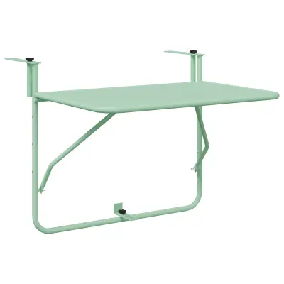 vidaXL zunanja obesna miza - Mint zelena, 60 x 39 x 50 cm, Jeklo