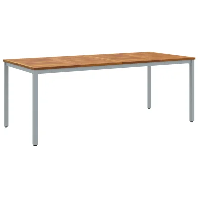 vidaXL Vrtna miza 200x90x75 cm Trden akacijev les in kovina