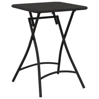 vidaXL Zložljiva vrtna miza - Antracit - 55x55x73 cm - Jeklo