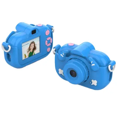 DC501 2,0-palčni digitalni fotoaparat HD s 4-kratnim zoomom Mini otroški fotografski fotoaparat, Barva: modra