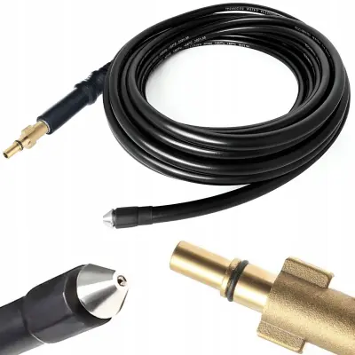 Rosfix Nadomestni Del za Tlačni Čistilnik Black&Decker, Stanley, Bosch – Kanalizacijska Cev 15 m | 160 bar, 60°C, 1/4''''