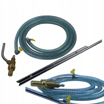 Rosfix Set Brizgalna Glava za Hidropeskanje – 250 bar, 3 m Cev, M22F | Nadomestni del za Kärcher HD/HDS, Kranzle