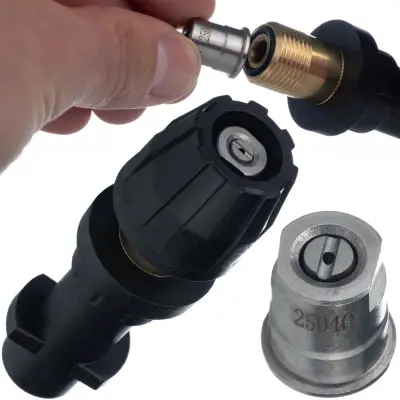 Rosfix Nadomestni Del za Visokotlačni Čistilnik Kärcher K2–K7 – Mini Lanca z Ravnim Curkom | 160 bar, 10 cm, Bayonet