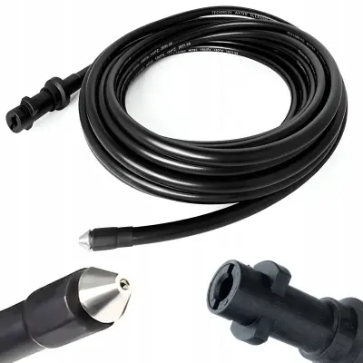 Rosfix Nadomestni Del za Visokotlačni Čistilnik Kärcher K2–K7 – Kanalizacijska Cev 20 m, 160 bar, 1/4'''' Bayonet