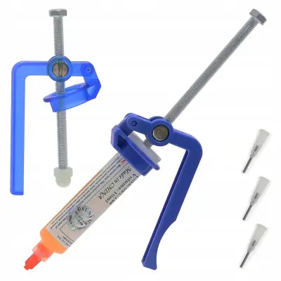 Rosfix Set Dozirna Pištola TE-053 – Za Flux, 3 Igle, 18,8 mm, Kovinsko Vreteno, Večkratna Uporaba