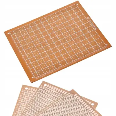 Rosfix Prototipna Tiskanina Plošča 150 x 180 mm – Enostranska, THT Montaža, Raster 2,54 mm | 4 Montažne Luknje