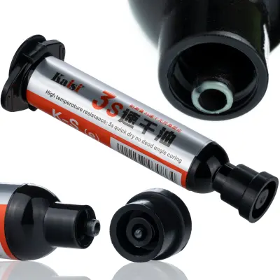 Rosfix Soldermaska 3S – UV-Strjevanje, Črna, 10 g, Brizga | Za Popravilo in Zaščito PCB Plošč
