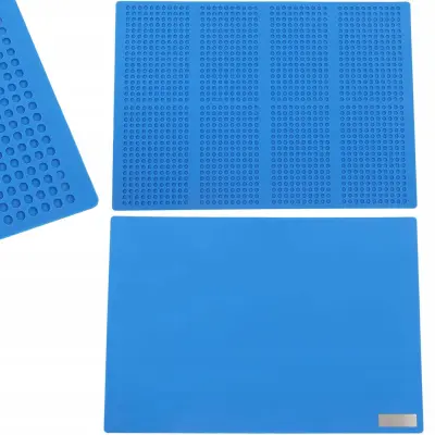 Rosfix Silikonska Mata za Spajkanje 500x350 mm – Odporna do 500 °C, Antistatična, 5,7 mm Debela | ESD Izolacija