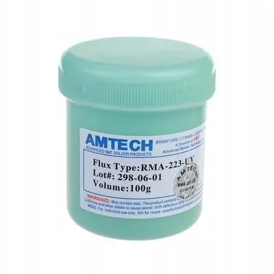 Rosfix Topilo za Spajkanje RMA-223-UV – Gel, UV Aktivno, 100 g, Visoka Natančnost | Za BGA, IC, PCB