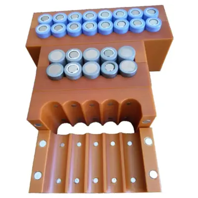 Rosfix Dvoredna Oblika za Varjenje Baterij – Magnetna Matrica 2x4 | Za 18650/26650/32650, 8 Celic