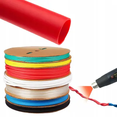 Rosfix Rdeča Toplokrčljiva Cev 8 mm – 2:1 Krčenje, 1 m, 1000 V, -30~125°C, Samougasna, Vodotesna | CE