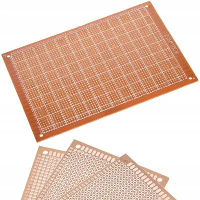 Rosfix Prototipna Tiskanina Plošča 120 x 180 mm – Enostranska, THT Montaža, Raster 2,54 mm | 4 Montažne Luknje