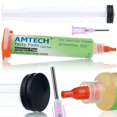 Rosfix NC-559-ASM Topilo v Brizgi – Gel Konsistenca, No-Clean, 10cc | Za BGA, SMD, Reballing, IC, PCB