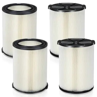 4 paketi filtrov Vf4000, zdruljivi s 72947 Vacs, 5-20 galonskimi vakuumi, zdruljivi z Rv2400a Rv2600b Wd5500 Wd0671, vakuumski deli