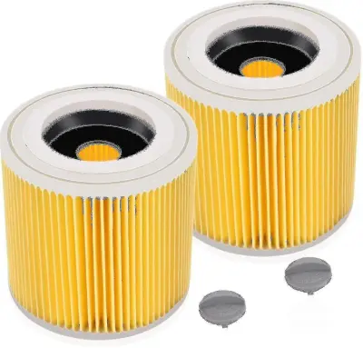 2 paketa kartušnega filtra za Wd3 Premium Wd2 Wd3 Mv2 Mv3 nadomestni filter Wd3, združljiv s Krcher 6.414-552.0 / 6414552 sesalniki