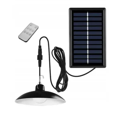 Solarna ulična svetilka z daljinskim upravljalnikom, lestenec, okrogla