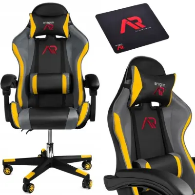Gaming stol - pisarniški ARAGON tricolor