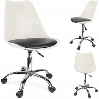 Stol IGER, bela in črna